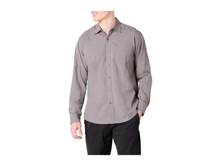 Amazon Essentials Mens LS Casual Poplin Shirt - Gallery 40