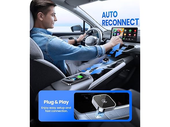 Teeran Wireless CarPlay & Android Auto Adapter