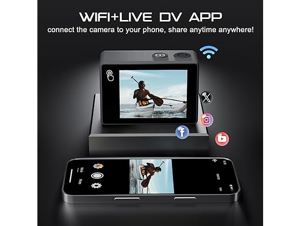 Apexcam Touch Screen 4K Action Camera