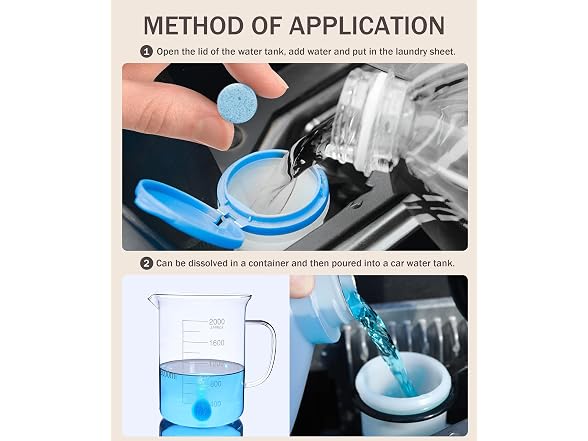 bylikeho AAP-Auto-105 (2 Pack) 50PCS Washer Fluid