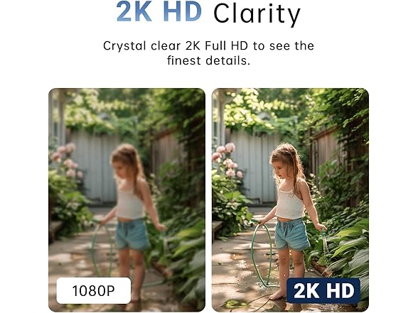 Gianteye 2K Light Bulb Security Camera