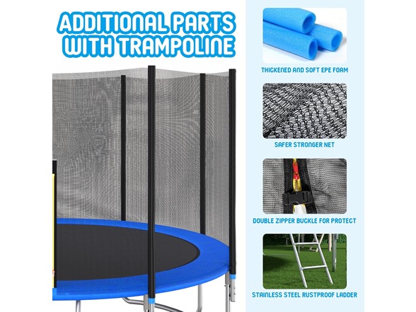 Livavege 10FT Trampoline Blue