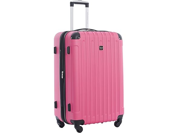Travelers Club 4pc Luggage Pink