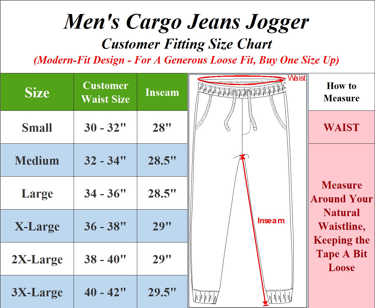 Men's Stretch Cargo Jean Jogger (S-3XL) - Gallery 23