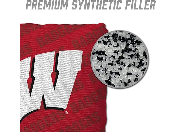 WISCONSIN BADGERS NCAA Cornhole Bags Set