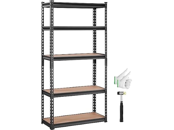 Storage Shelving Unit, 5-Tier Adjustable x60