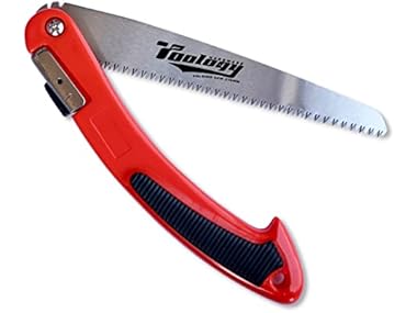 $11.99 Toology Heavy Duty 8" Folding Saw, Red dealfomo