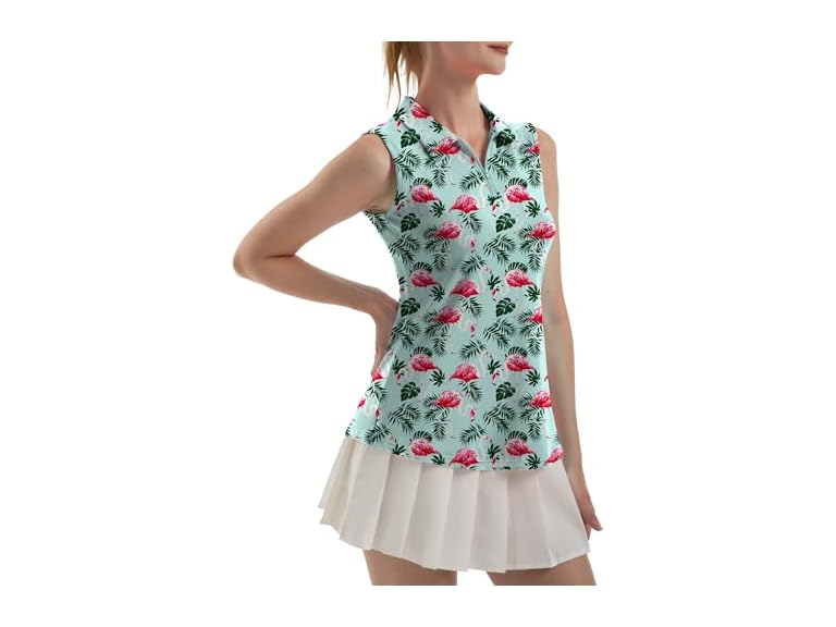 Fkeep Women (XS) Sleeveless Polo Golf Dry T-Shirts - Gallery 37