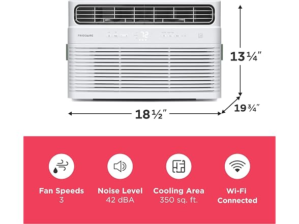 Frigidaire FHWW085WE1 8,000 BTU Inverter Window AC