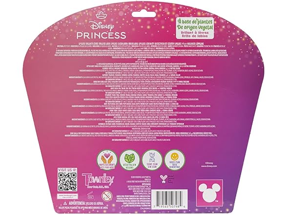 Disney Princess 12 Piece Plant Based Lip Gloss