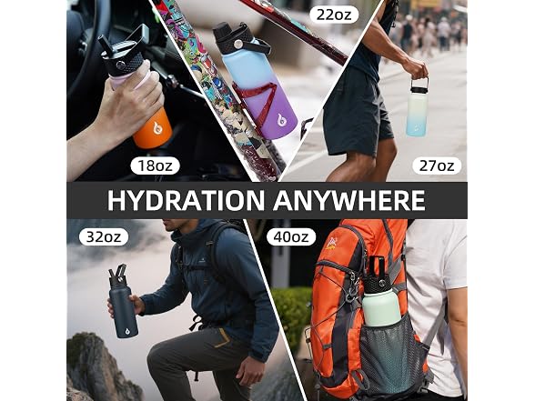 BJPKPK 40oz Insulated Water Bottle