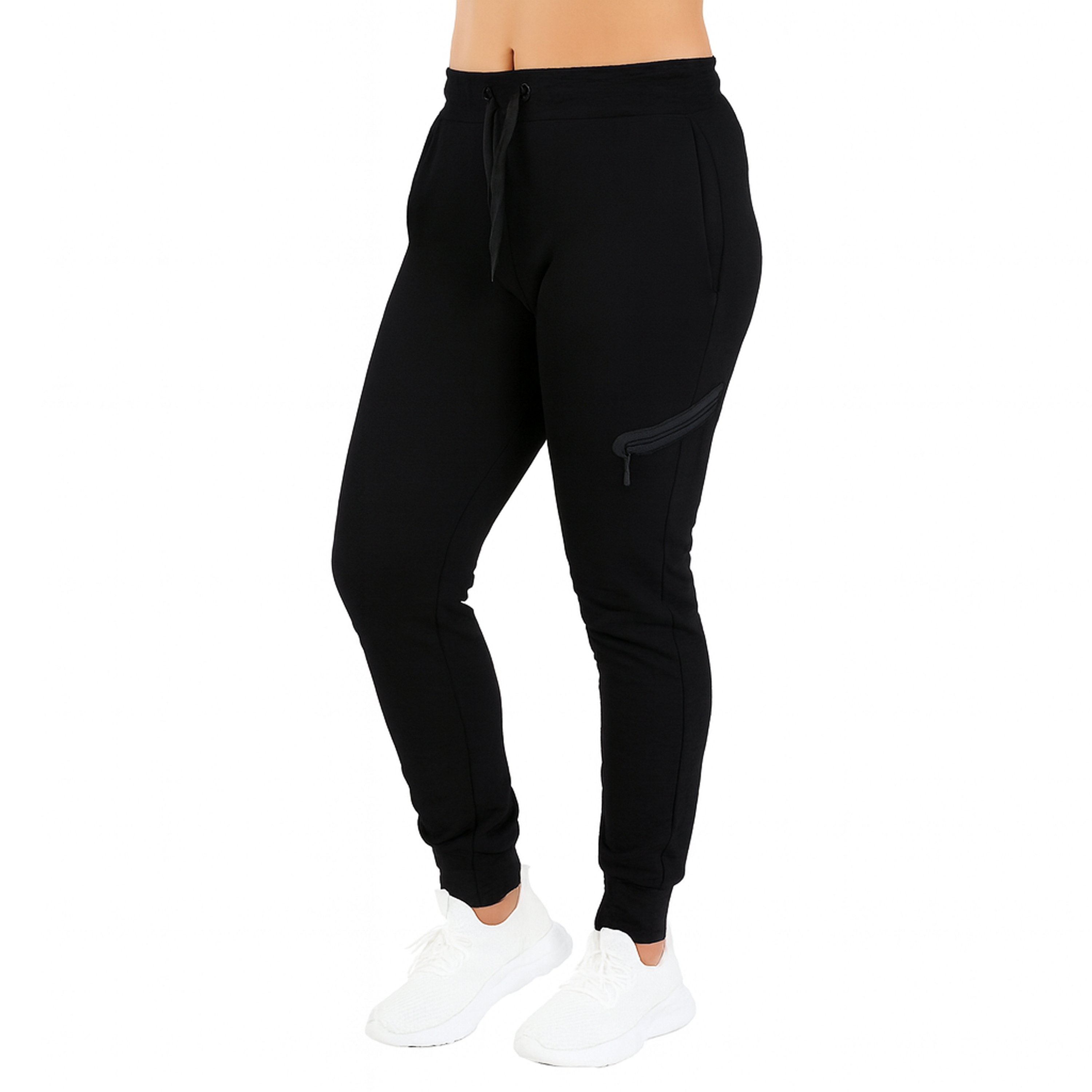 (1 or 2Pk) Womens Tech Fleece Jogger Pants - Gallery 14