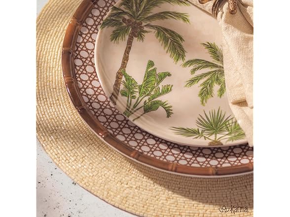 Karma, 14-Inch Holiday Beaded Placemat