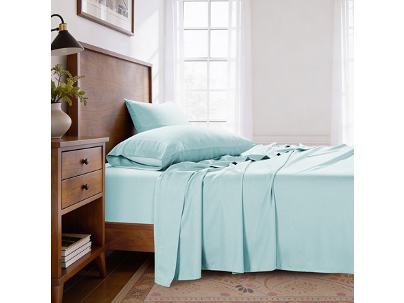 Kathy Ireland Lyocell & Linen Cotton 4PC Sheet Set