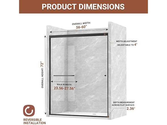 Double Sliding Shower Door