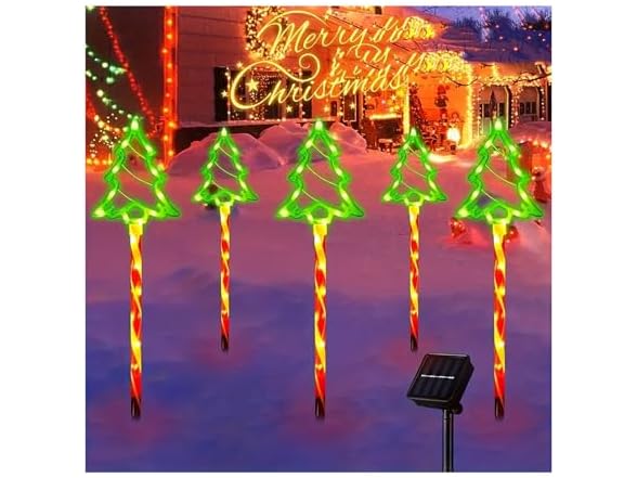 Generic 5pc Solar Pathway Lights