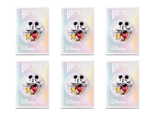 Bicycle Disney 100 Year Cards - 6 Pack