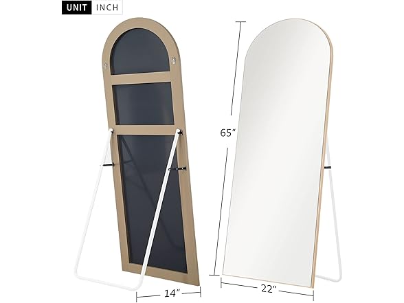 NeuType Arched Full Mirror 65"x22"