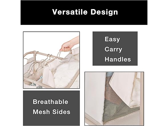 Smart Design Triple Compartment Hamper