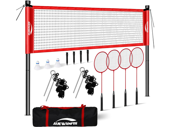 AUEWXNFYH Portable Badminton Set