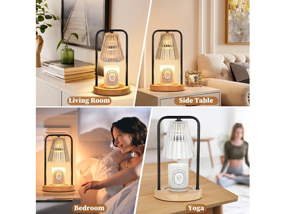 VerRon Jar Candle Warmer Lamp