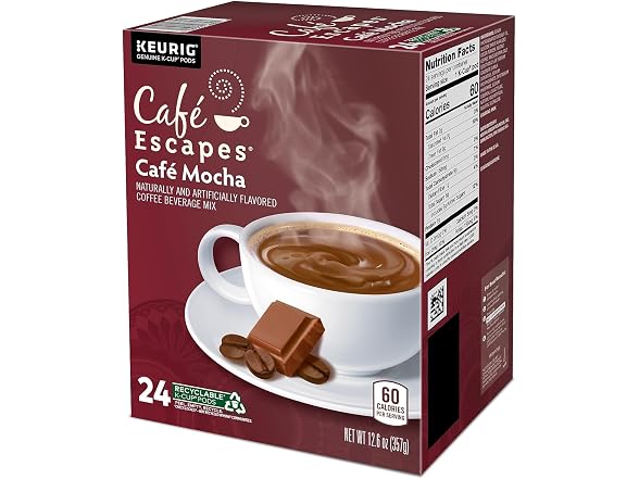 24ct Café Escapes Café Mocha, K-Cups