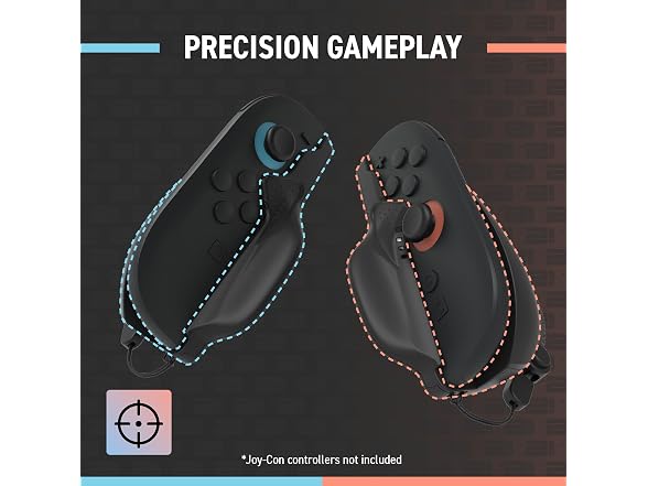 (2 Pack) Hyperkin Duo Ergonomic Mouse Grip for Joy Cons