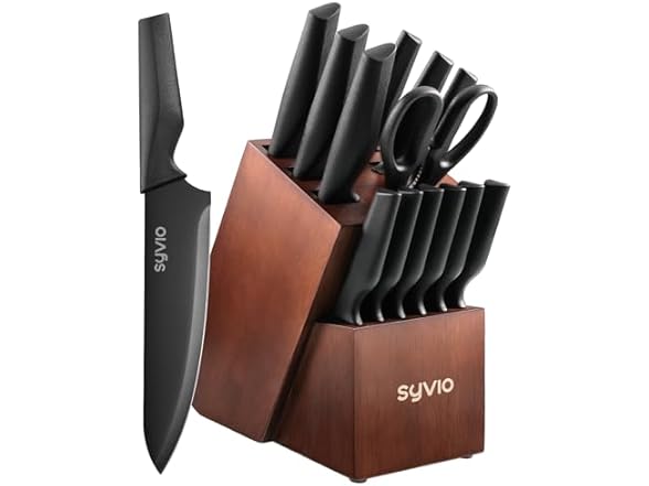 syvio 15 Pcs Kitchen Knife Set
