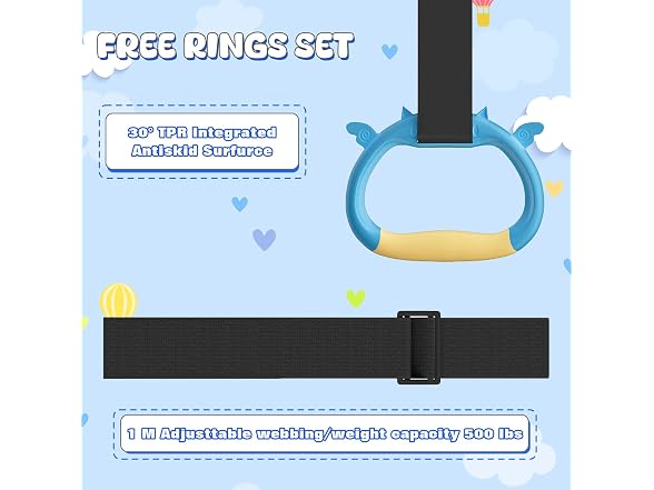Safly Fun Gymnastics Bar for Kids 3-9,