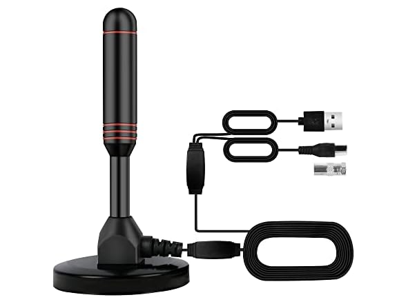 EXOVOW Indoor TV Antenna with 2 Signal Boosters