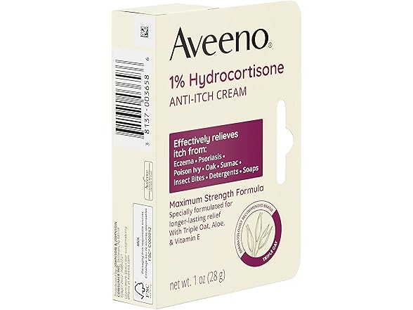 Aveeno Maximum Strength 1% Hydrocortisone Anti-Itch Cream