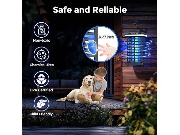 KOOSA Rechargeable Bug Zapper Outdoor