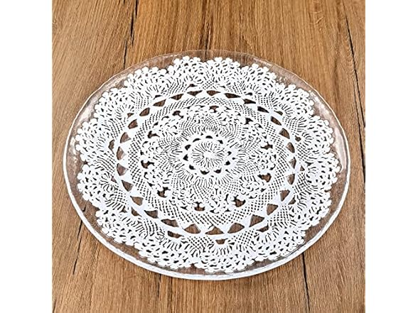LILLE 11" Dinner Plate Clear/White