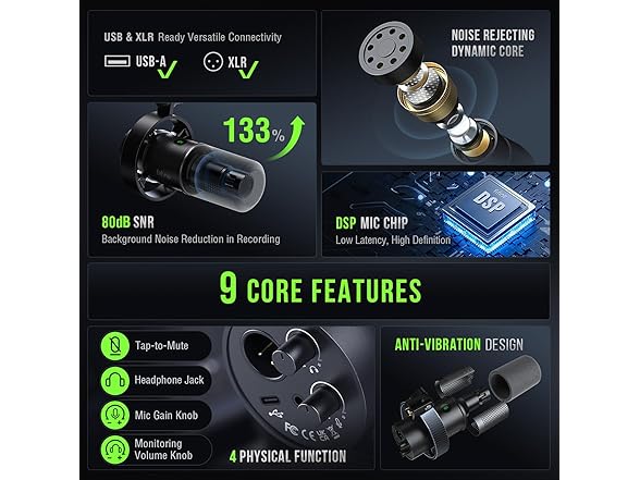 FIFINE XLR/USB Podcast Mic Kit