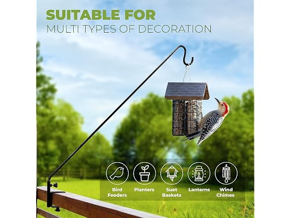 Idzo Deck Hook for Bird Feeder