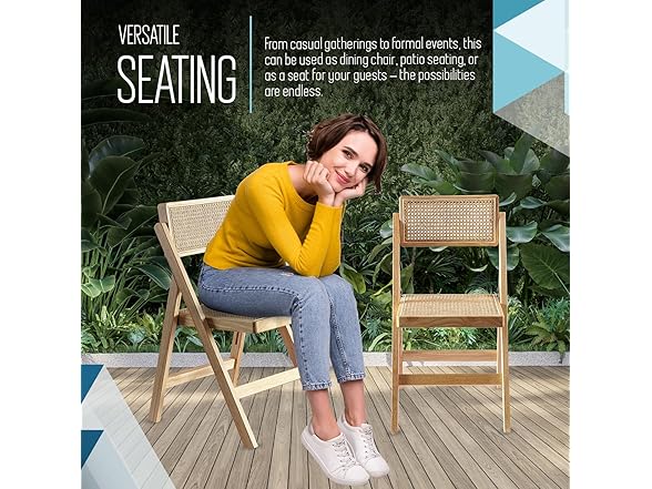 Ibiza Rattan Folding Chair (2Pk)