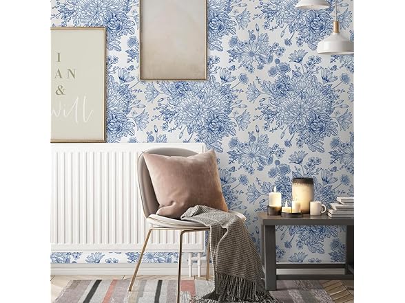 Vinatge Floral Peel and Stick Wallpaper