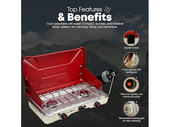 GasOne Portable Camping Stove
