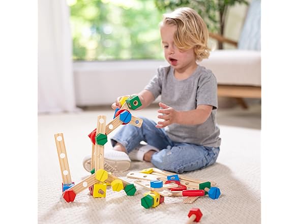 Melissa & Doug Wooden Construction Building Set