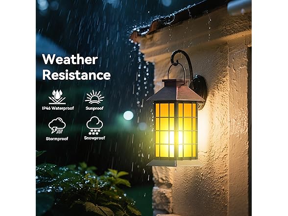 2 Pack 13" Copper Solar Lantern