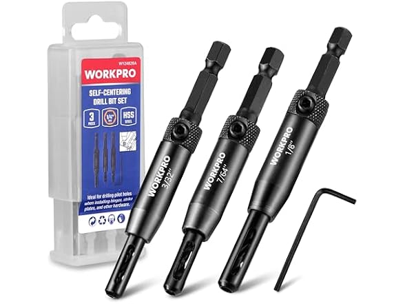 WORKPRO Self Centering Drill Bit Set