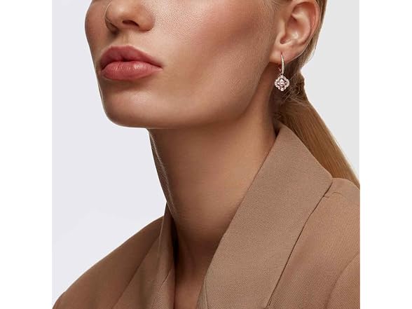 Swarovski Una Pink Crystal Earrings