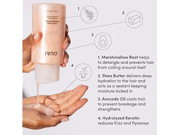 OUAI Thick Shampoo and Conditioner Set