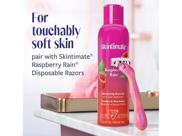 Skintimate Moisturizing Raspberry Shave Gel 3 Pack