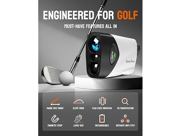 BIRDIEPULSE 1100Y Golf Rangefinder