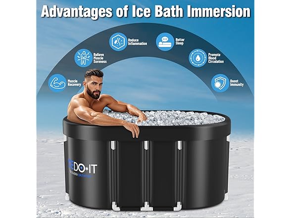129 Gal XL Large Oval Ice Bath Tub