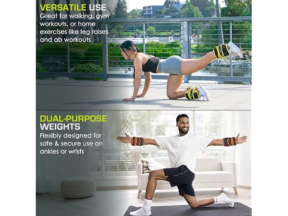 ProsourceFit Adjustable Ankle, Wrist, Arm, and Leg Weights