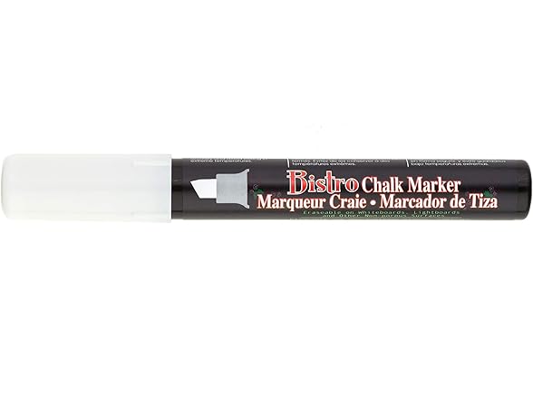 Uchida Chisel Tip Bistro Chalk Marker, White