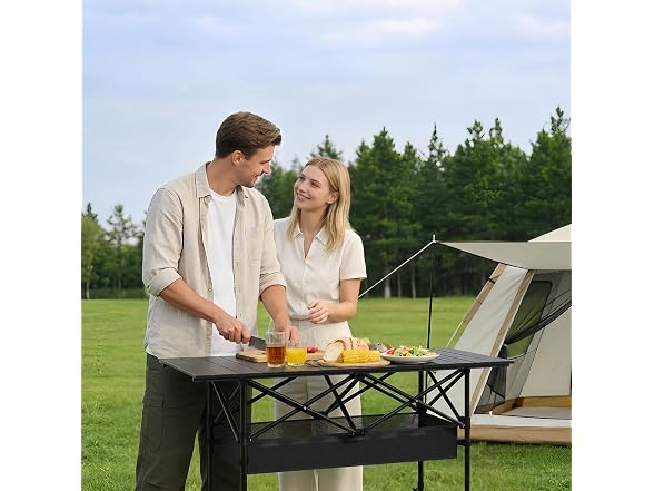 RootRise Folding Roll-Up Camping Table