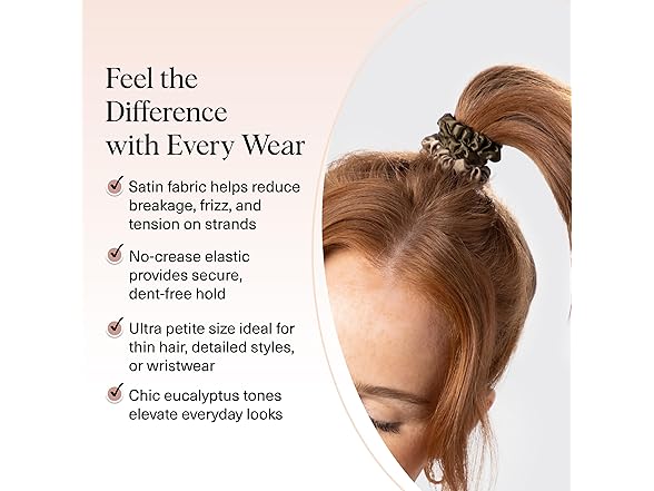 Kitsch Ultra-Petite Satin Scrunchies